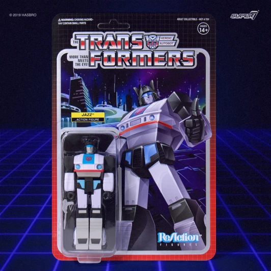 Super7 Transformers ReAction Jazz 3.75" action figure