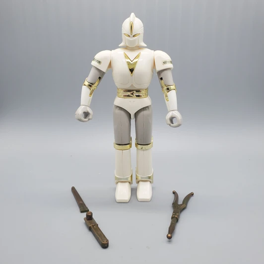 BanDai (1995) MMPR White Battle Borg action figure (no package)
