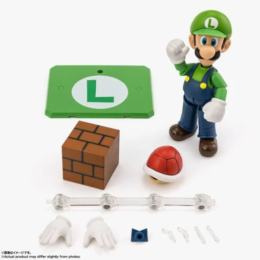 BanDai S.H.Figuarts Super Mario Luigi Action Figure