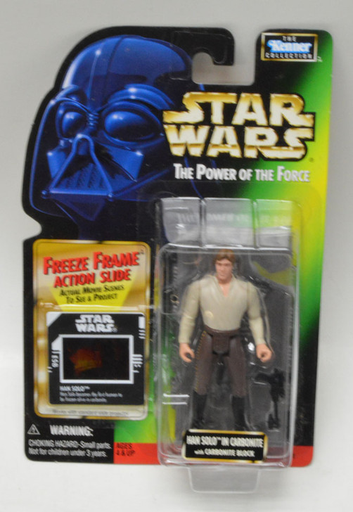 Kenner Star Wars POTF Han Solo In Carbonite Action Figure freeze frame