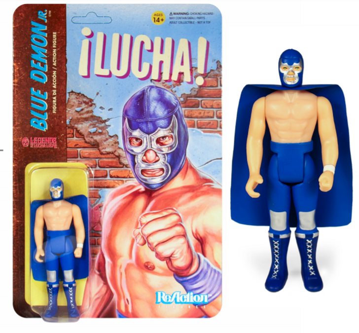 Super7 Legends of Lucha Libre ReAction Figure Blue Demon Jr.