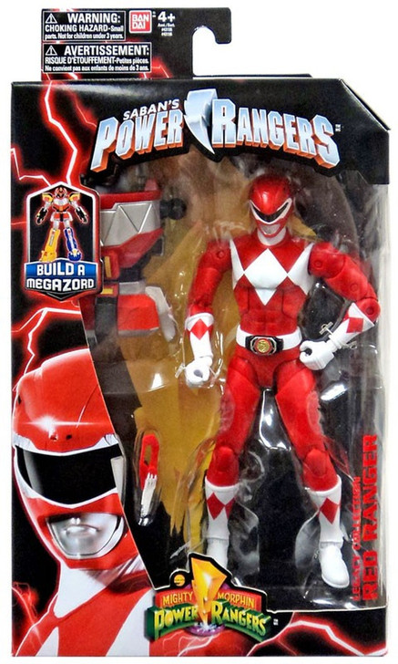 Hasbro Mighty Morphin Power Rangers Red Ranger 6" Action Figure With Megazord Part