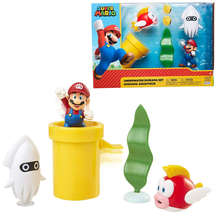 Jakks Super Mario Underwater Diorama Set