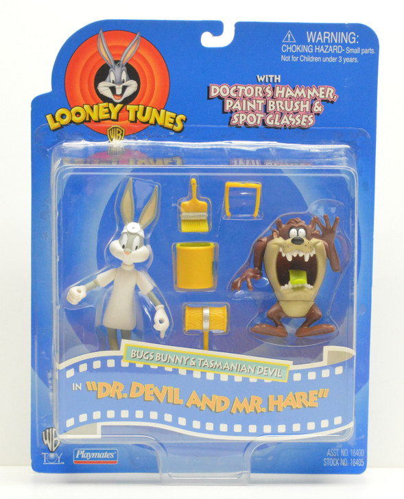 Playmates (1997) Looney Tunes Bugs Bunny Tasmanian Devil action figure