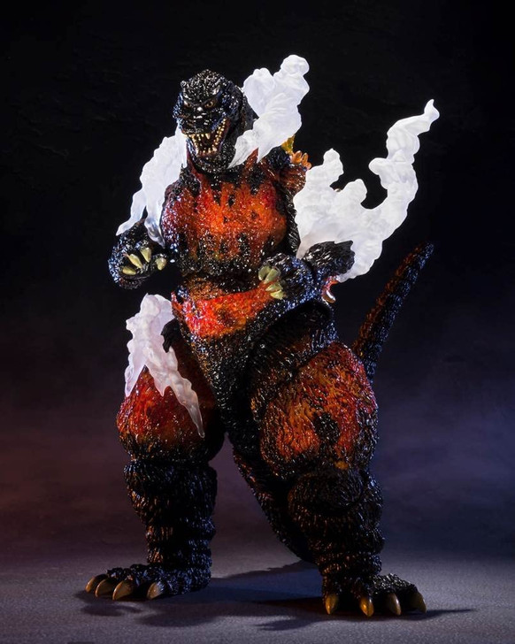 Bandai S H Monsterarts Ultimate Burning Godzilla Action Figure Open Box
