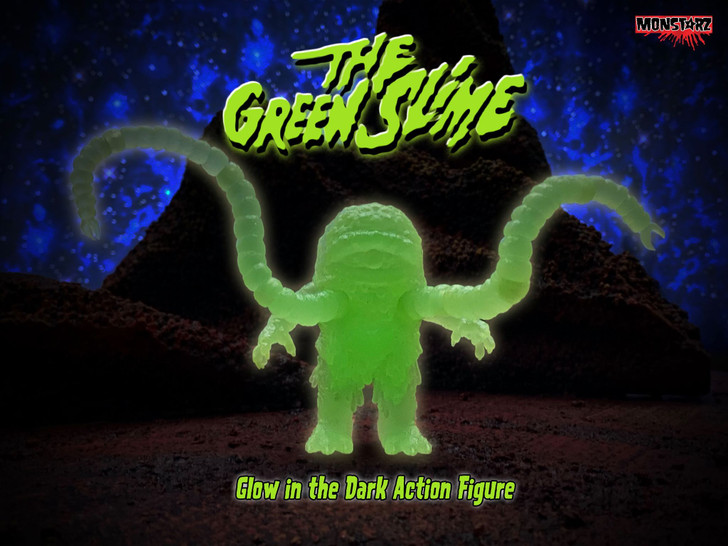 Monstarz The Green Slime retro action figure Glow Exclusive