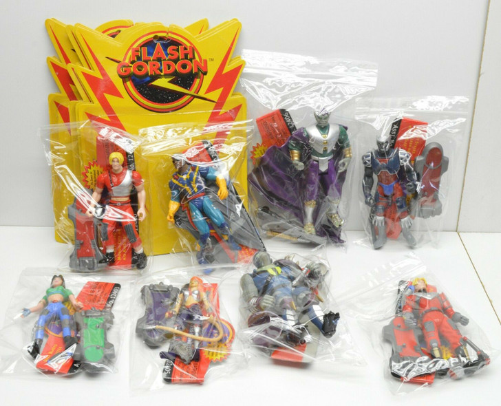 Playmates (1996) Flash Gordon action figure set (open packages)