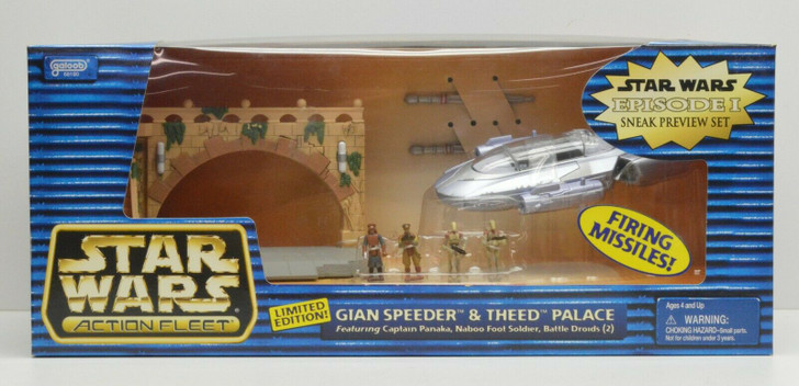 Galoob Star Wars Action Fleet Gian Speeder and Theed Palace