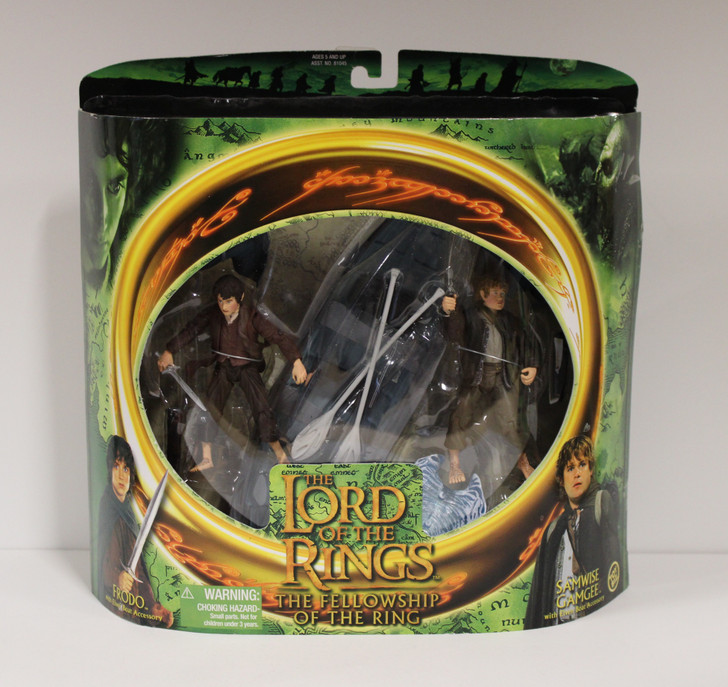 ToyBiz Lord of the Rings Frodo and Samwise Action Figure with Elven boat