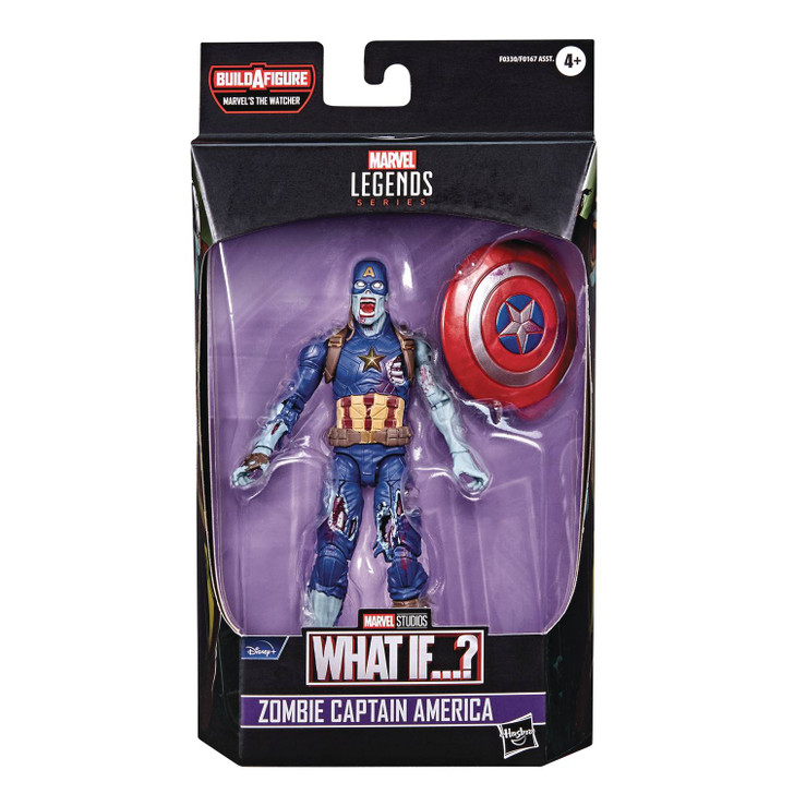 Hasbro Marvel Legends What If Zombie Captain America 6" Action Figure