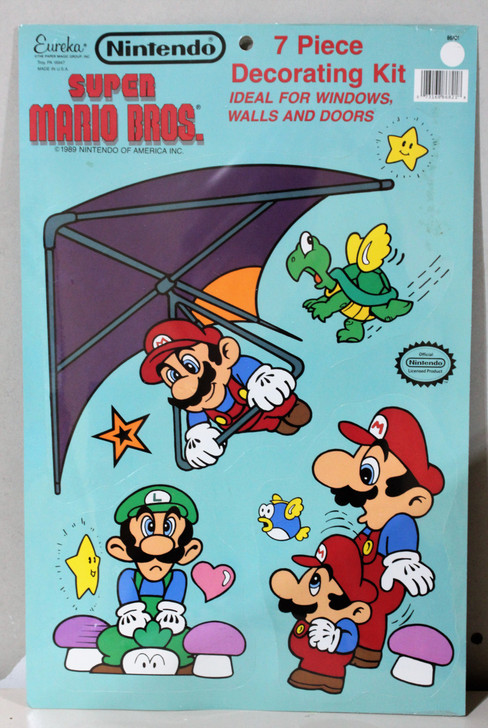 Super Mario Bros. 7 piece decorating kit (1989)