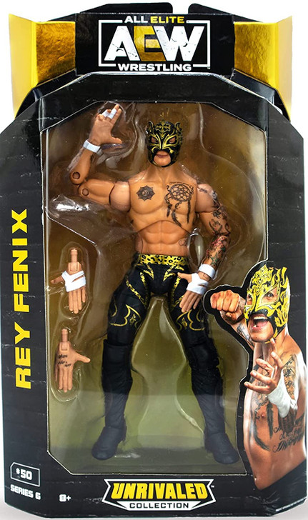 Jazwares AEW Rey Fenix Unrivaled Collection 6" Action Figure