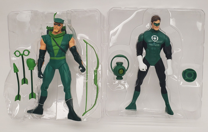 DC Direct Green Arrow and Green Lantern Action Figure set (no package)