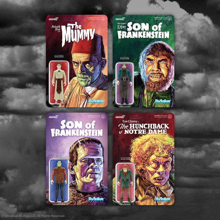 Super7 Universal Monsters ReAction Figure Wave 3 Set of 4