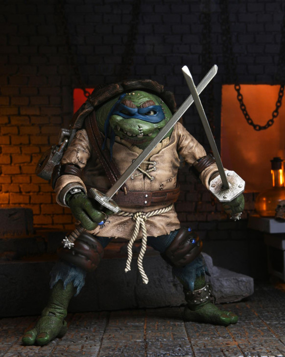 NECA Universal Monsters x Teenage Mutant Ninja Turtles - 7" Scale Action Figure - Ultimate Leonardo as The Hunchback
