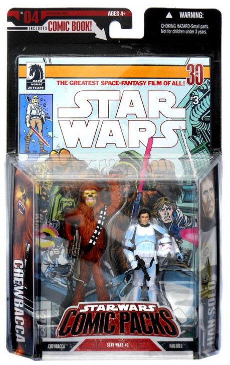 Hasbro Star Wars Comic Packs Han Solo and Chewbacca