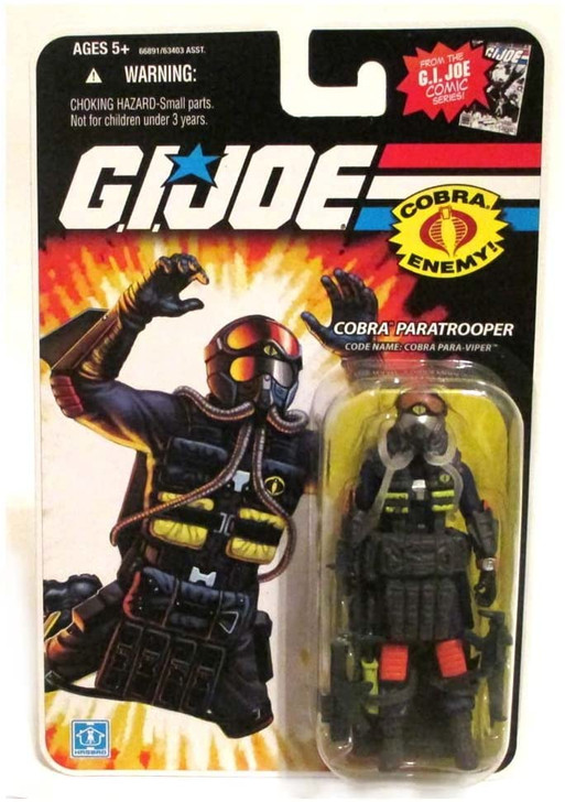 Hasbro GI Joe 25th Anniversary Cobra Paratrooper Action Figure 3.75 Inches