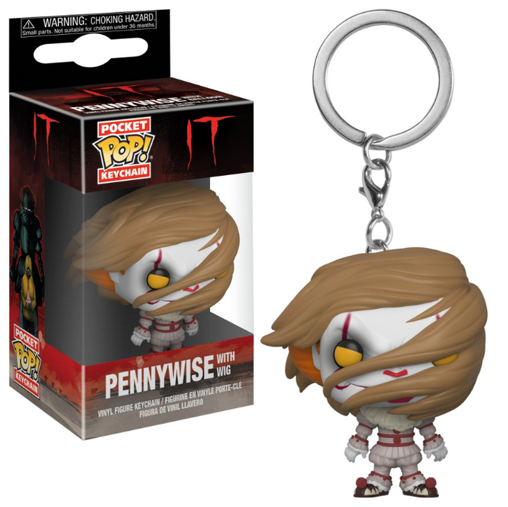 Funko Pop! Keychain Stephen King's IT: Pennywise with Wig