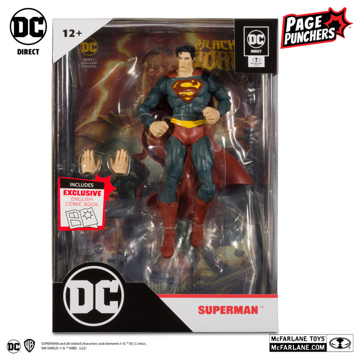 McFarlane DC Page Punchers Superman 7in Action Figure with Black