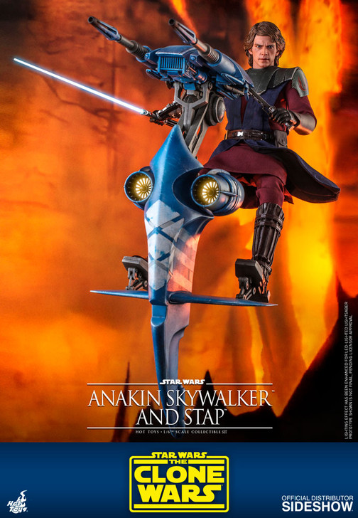 Hot Toys The Clone Wars - Television Masterpiece Series  Anakin Skywalker and STAP Sixth Scale Figure