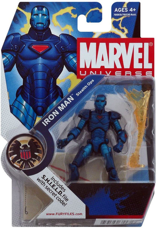 Marvel Universe Series 1 #09 Iron man Stealth Ops 3.75 Inch Action Figure