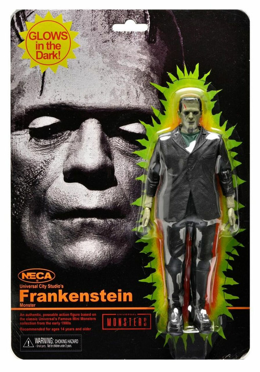 NECA Universal Monsters - 7" Scale Action Figure - Retro Glow in the Dark Frankenstein