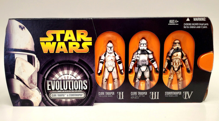 Hasbro Star Wars Evolutions Clone Trooper to Stormtrooper Action