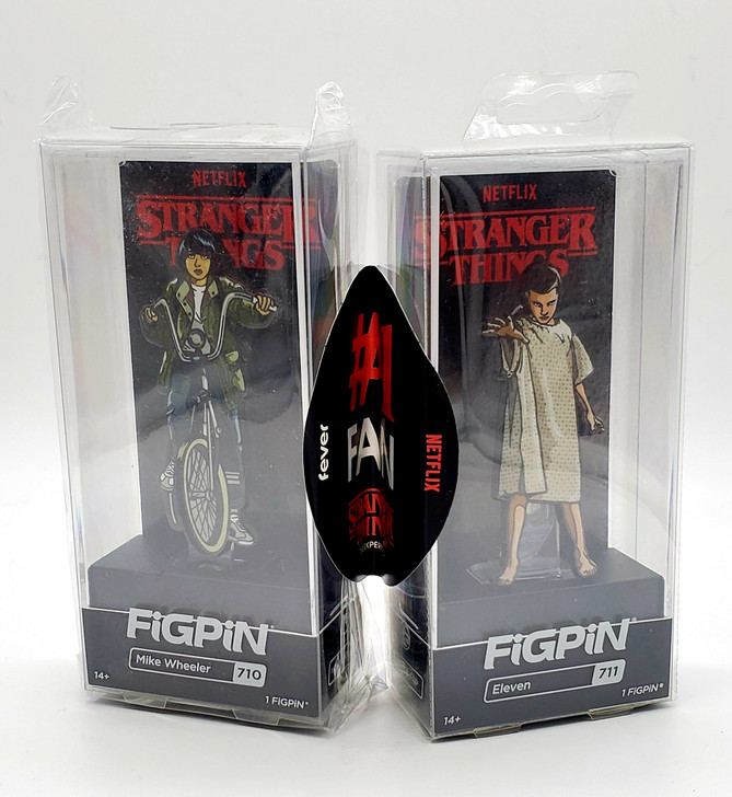 Stranger Things Experience Eleven and Mike FigPin set