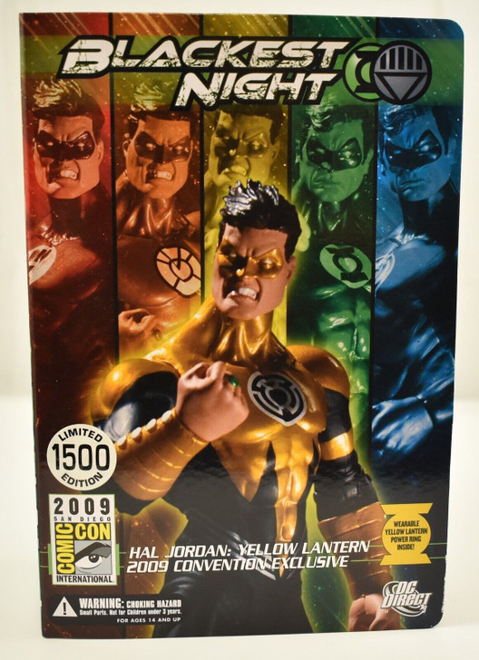 DC Direct Green Lantern Blackest Night Yellow Lantern Hal Jordan