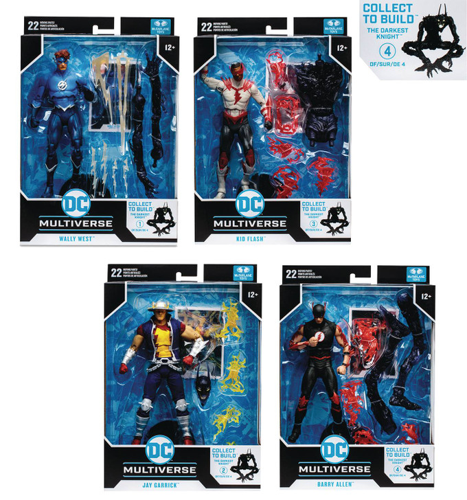 McFarlane DC Multiverse The Darkest Knight Speed Metal Set of Four 7in ...