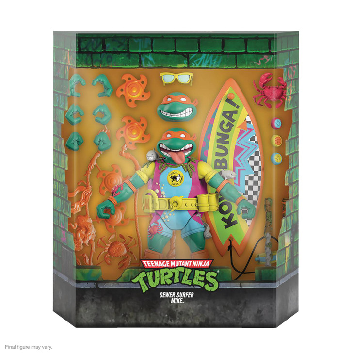 Super7 TMNT Ultimates Sewer Surfer Mike Action Figure