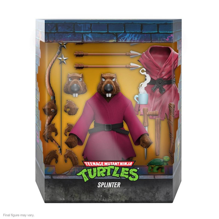 Super7 TMNT Ultimates Splinter Flocked Action Figure