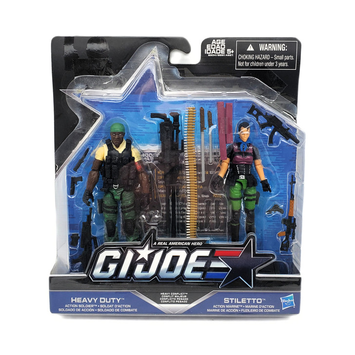 Hasbro GI Joe 50th Anniversary Heavy Duty and Stiletto 3.75