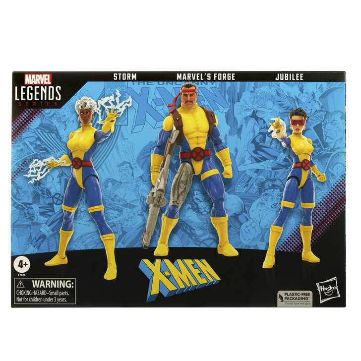 Hasbro Marvel Legends X-Men Storm, Forge, Jubilee 6" action figure 3 pack