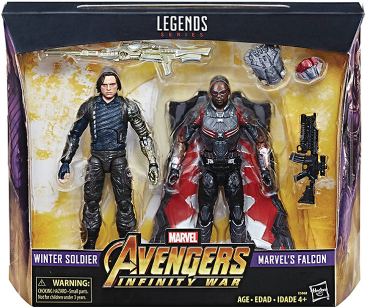 Hasbro Marvel Legends Infinity War Winter Soldier and Falcon 6" Action Figure Two pack