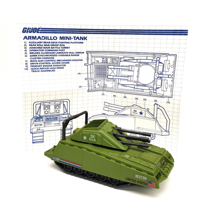 Hasbro GI Joe (1985) ARMADILLO Tank (no package)