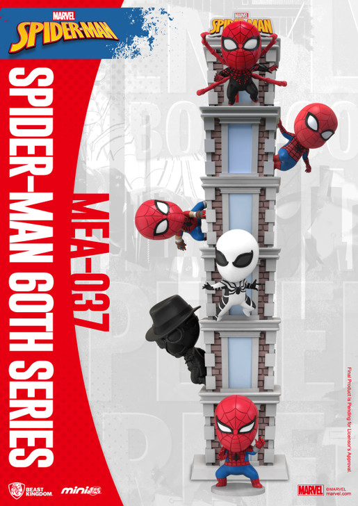 Beast Kingdom Spider-Man 60th Anniversary MEA-037 Mini-Egg Attack set of 6