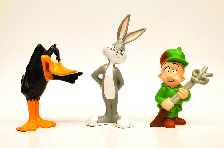 Looney Tunes Rabbit Season  Bugs Daffy Elmer PVC Set