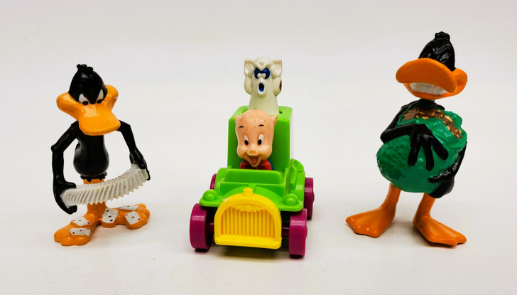 Looney Tunes Daffy Duck and Porky Pig  3 pcs PVC figure set