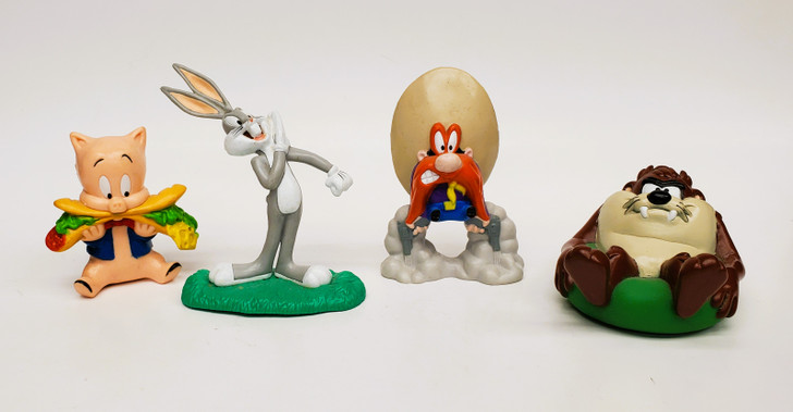 Looney Tunes Bugs, Porky, Yosemite Sam and Taz PVC figure set