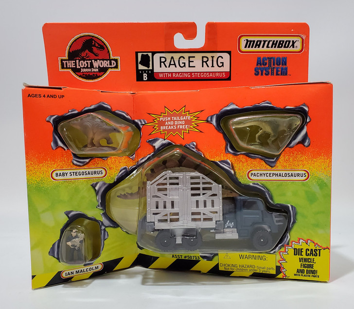 Matchbox Jurassic Park RAGE RIG with Raging Stegosaurus