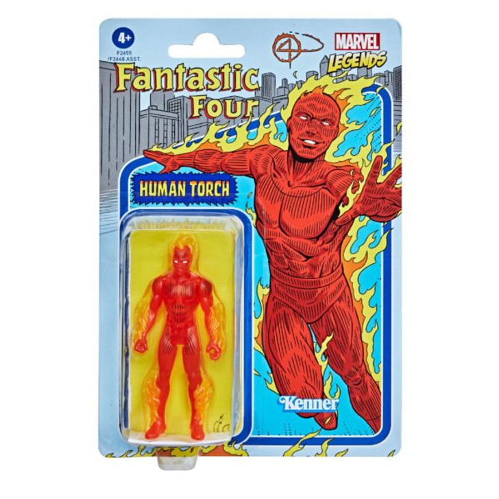 Hasbro Marvel Legends Retro Human Torch 3.75" Action Figure