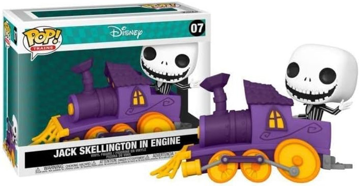 Funko Pop! Trains: Nightmare Before Christmas Jack Skellington in engine #07