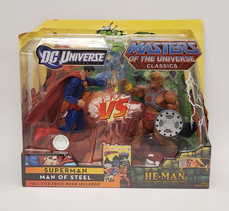 Mattel DC MOTU Classics Superman vs He-Man action figure 2 pack (open  package)