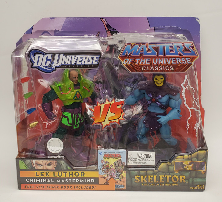 Mattel DC MOTU Classics Lex Luthor vs Skeletor action figure 2 pack (open  package)