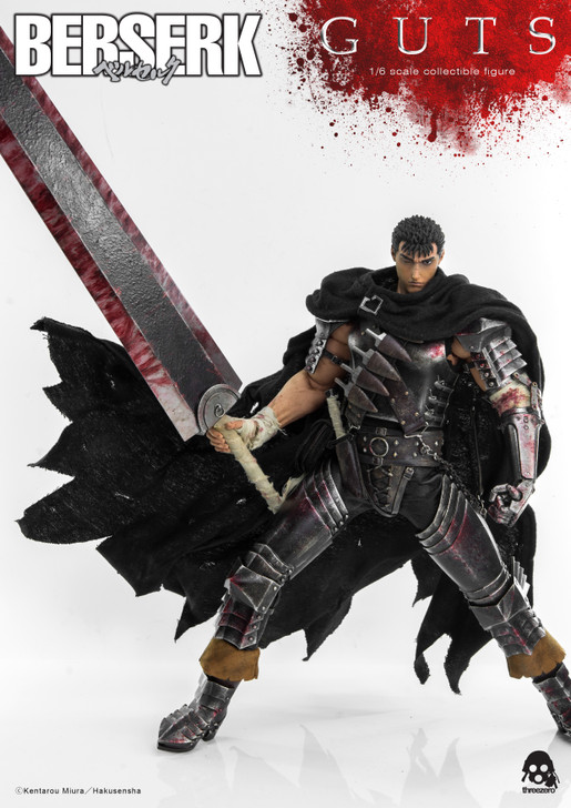 コミック・アニメ threezero BERSERK - Guts Black Swordsman ThreeZero BERSERK Guts Black Swordsman 1/6th scale action figure