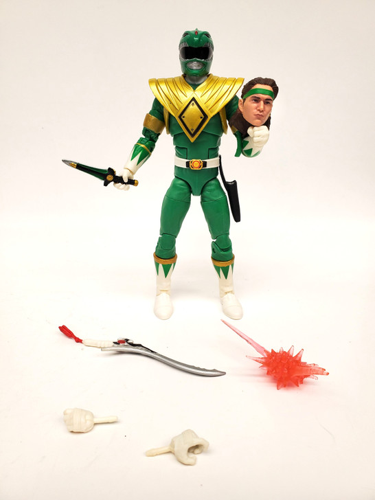 Hasbro Power Rangers Lightning Collection MMPR Green Ranger action figure (no package)