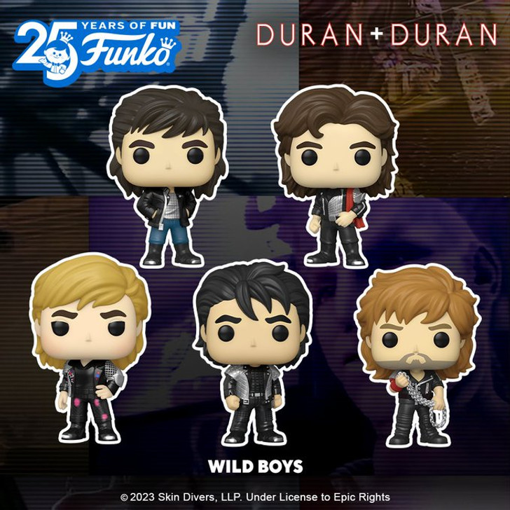 Funko Pop! Rocks Duran Duran WILD BOYS Set of 5