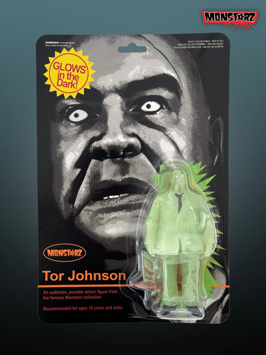 Monstarz Tor Johnson 3.75" Scale Retro Action Figure Retro Glow Version