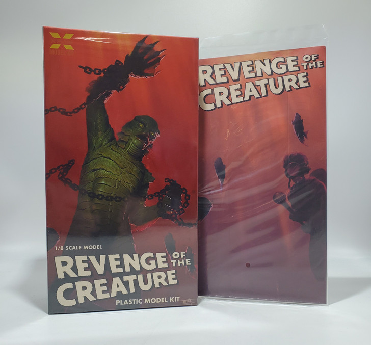 X-Plus Revenge of the Creature 1/8 scale Plastic Model Kit WITH